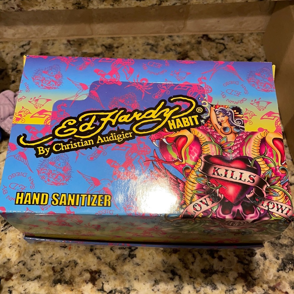 Ed Hardy hand sanitizers full box